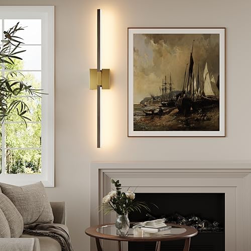 Rayogale Gold & Walnut Battery Operated Wall Sconce with Remote Control - Image 7