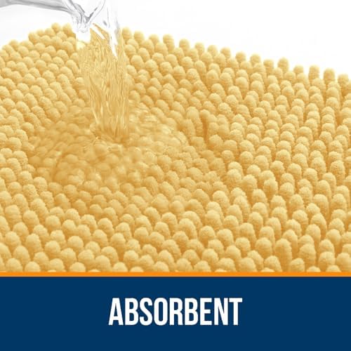 OLANLY Toilet Rugs U-Shaped 24x20, Soft Absorbent Chenille Contour Rugs - Image 4