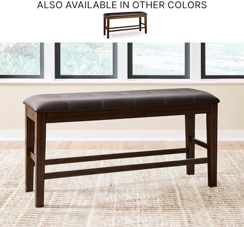 Signature Design by Ashley Upholstered Counter Height Dining Bench, 50" - Image 6