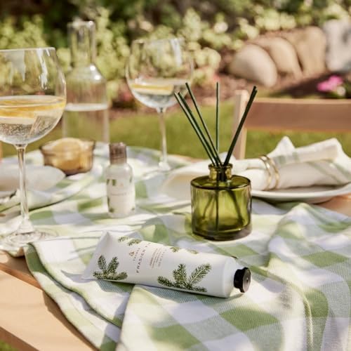 Thymes Frasier Fir Reed Diffuser Set – Includes Reeds, Fragrance Oil, and Frosted Glass Bottle – Fragrance Oil Diffuser – Room Fresheners – Luxury Home Decor – Green (Heritage, 4 fl oz) - Image 4