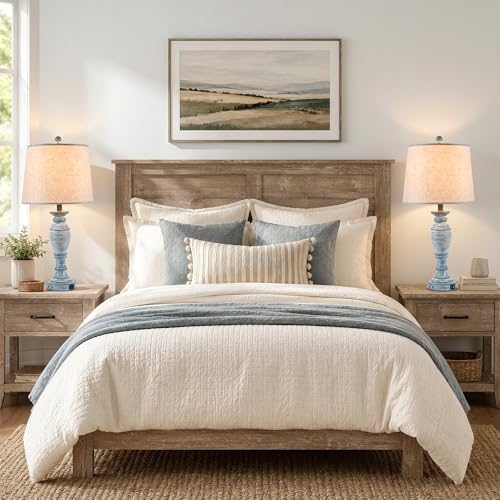 Farmhouse Table Lamps for Living Room, Touch Control, Set of 2 - Image 4