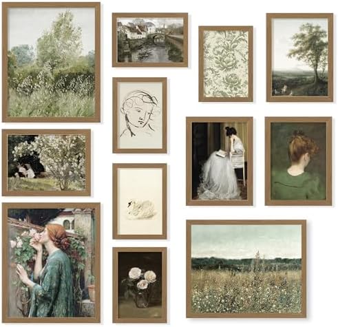 97 Decor French Country Wall Art, 12 Vintage Farmhouse Prints, Unframed by 97Decor