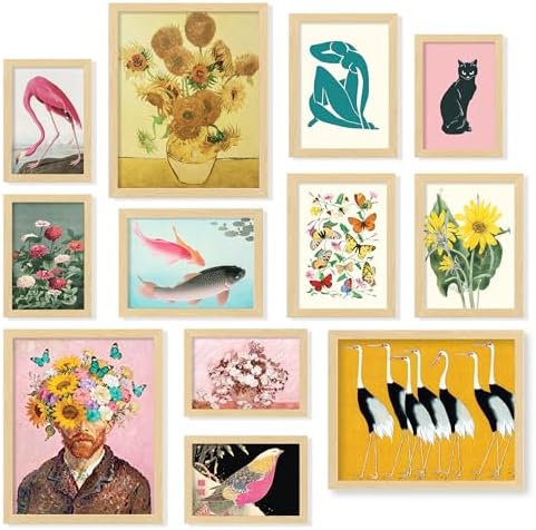 97 Decor Eclectic Wall Art Set, 12 Pcs Maximalist Posters, Unframed by 97Decor