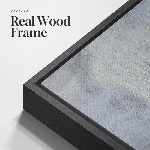 Extra Large Framed Blue Abstract Wall Art for Living Room, Horizontal 30x60 - Image 5
