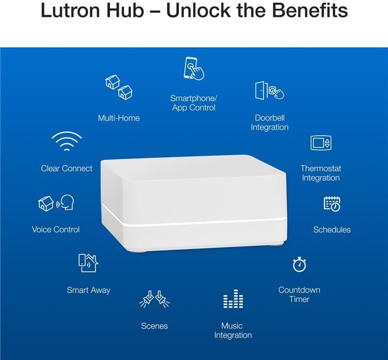Lutron Caseta Diva Smart Dimmer Starter Kit; Dimmer, Hub, Remote, & More - Image 6
