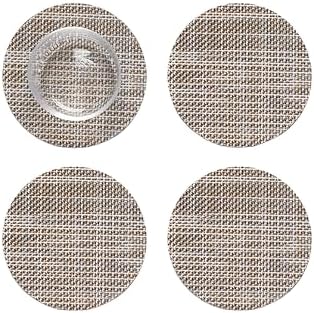 Chilewich Mini Basketweave Coasters Set of 4 by Chilewich