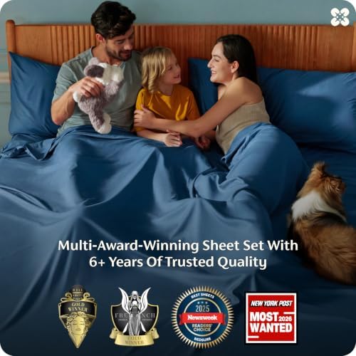 Bedsure PureWoven 100% Rayon Derived from Bamboo, Full Size Sheets, 4 PCS - Image 4