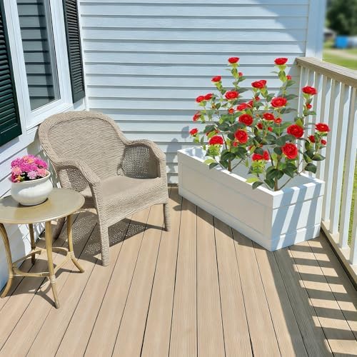 Nafresh 3FT Lush Artificial Red Camellia Tree Outdoor 2 Pack, 36inch Faux Camellia Plant, Fake Camellia Flowers Tree for Indoor Outdoor Living Room Home Patio Front Door Garden Decor - Image 6