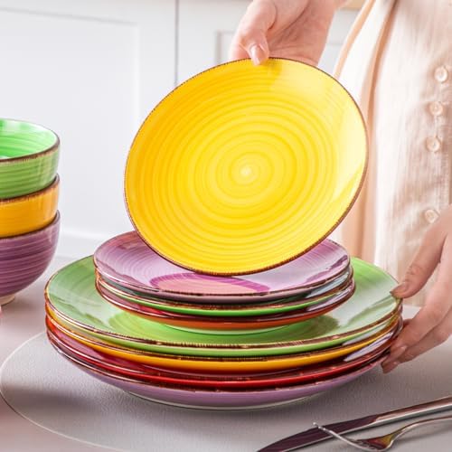 vancasso Bonita Dinnerware Set Multicolor Stoneware 12 Pieces Service for 4 - Image 6