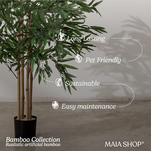Maia Shop - 3ft Artificial Bamboo Tree - Indoor Faux Plant - Image 6