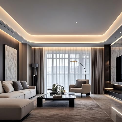 Pandery COB LED Strip Lights Natural White,24V Dimmable led Light Strip KIT with Remote and app Control,4000K 25FT/7.5m 8mmwide Ra>90 Cuttable Flexible Strip Lights for Bedroom,Wardrobe,Cabinet - Image 6