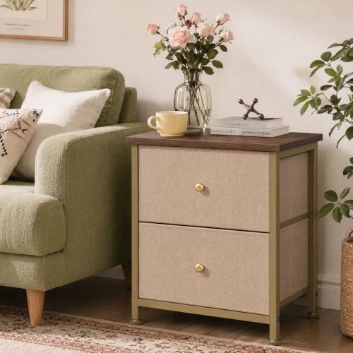 Sweetcrispy Small Nightstand with Storage Drawer for Bedroom, Mini Dresser - Image 4