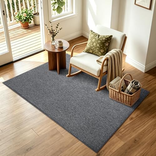 3x5 Black/White Area Rug Washable Non-Slip Soft Thin for Bedroom Kitchen - Image 3