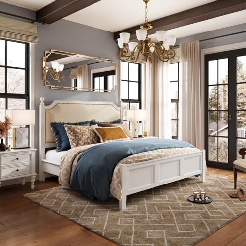 Kelly Miller 30"x70" Gold Foil Scalloped Edge Decorative Full Length Mirror - Image 4