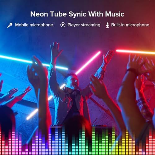 BTF-LIGHTING 3.2FT WS2812B IC RGB Addressable Neon Rope Strip Kit IP67 DC5V - Image 5