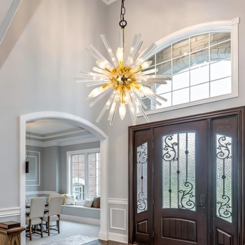 Vezzio Gold Crystal Chandelier Light Fixtures - Image 2