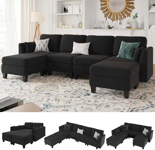 Modular Sectional Sofa 6 Seaters Modular Sleeper Sofa Couch by Unknown
