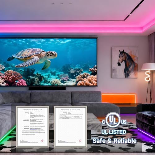 BTF-LIGHTING RGB+Warm White SK6812 LED Strip 16.4FT 150LED IP65 DC12V - Image 2