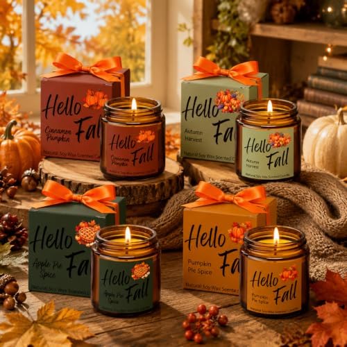 MTLEE 24 Pcs Fall Scented Candles for Home Candle Gifts for Women Men - Image 3