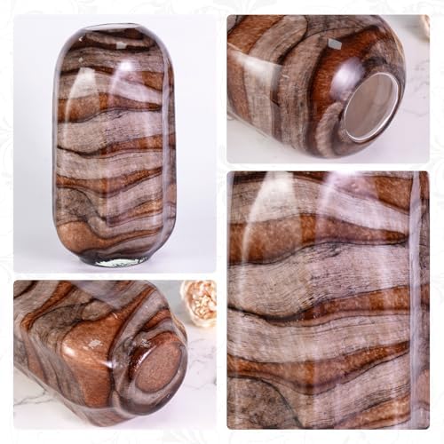 KAMMAK Glass Vase,Colored Hand Blown Decorative Vase - Image 4