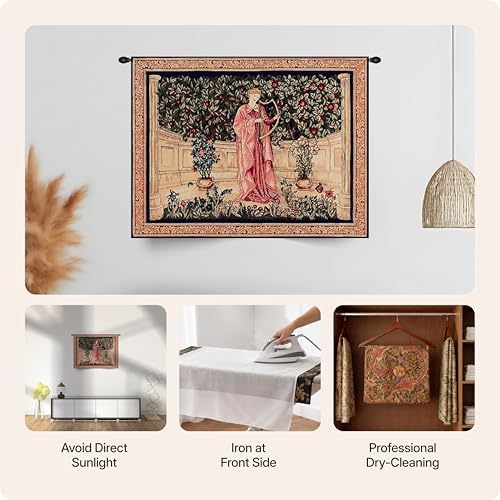 William Morris The Minstrel Tapestry Wall Hanging 25 x 32 in - Image 7