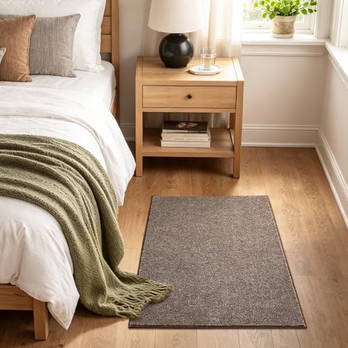 2x3 Coffee/White Area Rug Washable Non-Slip Soft for Entryway Front Door - Image 3