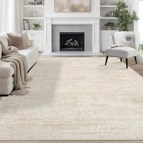 Aelenmu 8x10 Area Rugs for Living Room Washable Bedroom Dining Room Beige by Aelenmu