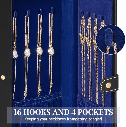 AKOZLIN 6-Tier Jewelry Box Organizer 5 Drawers Storage XLarge BlackBlue - Image 4