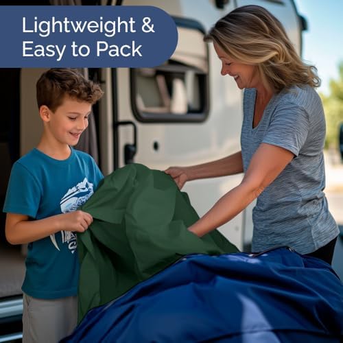 Short Queen Size 4 Piece Bed Sheet Set - RV Short Queen - Emerald Green - Image 5