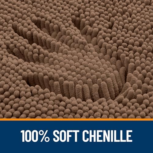 OLANLY Large Bathroom Rugs 59x35, Extra Soft Absorbent Chenille Bath Rugs - Image 3