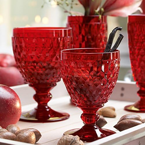 Boston Wine Goblet Box Set of 4 by Villeroy & Boch - Dishwasher Safe - Made in Germany - Premium Crystal Glass - Perfect for Red Wine, White Wine, Cocktails, and More - Red - Image 3