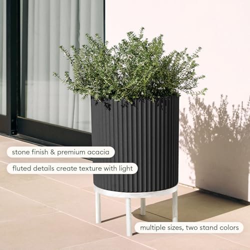 Veradek Demi Series Raised Planter - Round Planter with Stand - Image 4