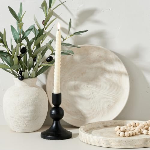 Vanselia Ceramic Flower Vase Home Decor - Small Farmhouse Table Vases Rustic Vintage Living Room Kitchen Bedroom Decorations for House Book Shelf Office Coffee Desk Dining Fireplace (6" Rustic) - Image 6