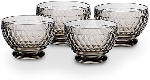 Villeroy & Boch Boston Glass Bowl Set of 4, Smoke - Image 2