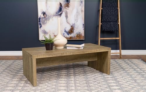 Coaster Home Furnishings Wooden Coffee Table w/Side Panels & Center Brace - Image 2