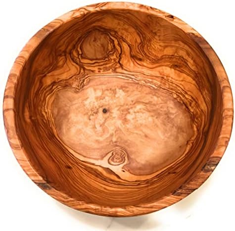 11" Artisan Olive Wood Serving Bowl/Centerpiece Unique decorative Wooden Bowl for Fruit, Salad, Snacks, Chips. In Small 6", Med 7", Lg 8", XL 11", XXL 12". (Extra Large 11 inch) - Image 2