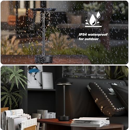TBBGA 2 Pack Rechargeable Table Lamps Cordless, 5000mAh Outdoor Table Light - Image 5