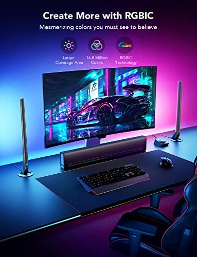 Govee RGBIC Gaming Light Bars H6047 with Smart Controller, Wi-Fi Smart LED - Image 5