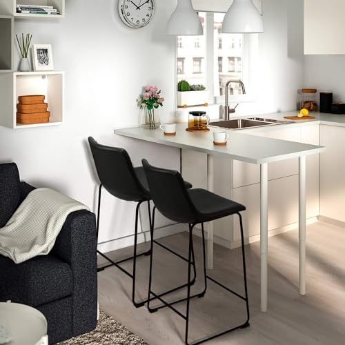 Waleaf 26 Inch Counter Height Bar Stools Set of 4, Faux Leather Bar Chairs - Image 5