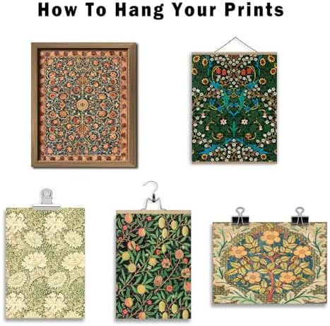 ANERZA 16 PCS William Morris Wall Art Decor, Floral Wall Prints for Bedroom, Vintage Artwork Posters for Room Aesthetic, Wall Collage Kit Pictures for Living Room, Colorful Dorm Gallery Home Decor - Image 4