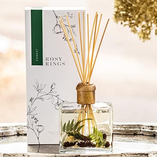 Rosy Rings Botanical Reed Diffuser Forest 13 Ounces - Lasts 6-12 Months, Aromatherapy Diffuser, Reed Diffuser with Botanicals Perfect for Home Decor! - Image 4