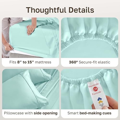 California Design Den Soft 100% Cotton Twin Bedding Sheets Set, 3 Pcs - Image 5