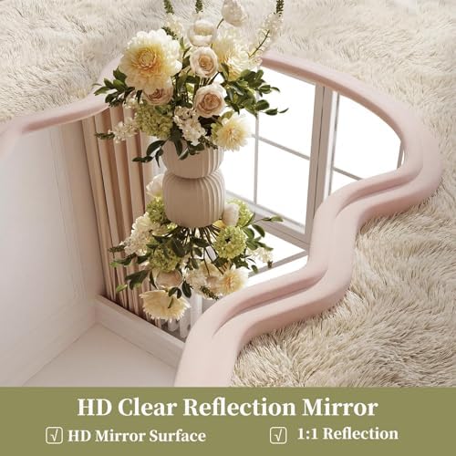 Koonmi 71“x32” Wavy Mirror Full Length, Flannel Full Body Mirror - Image 3