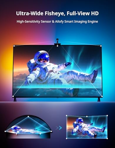 Ailofy TV LED Backlight, 180° Camera, Multi-Zone Color Sync, 40-50" TVs - Image 3