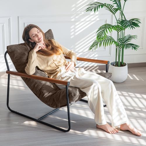 MAXYOYO Modern Accent Chair, Comfy Living Room Chair with Metal Frame - Image 3