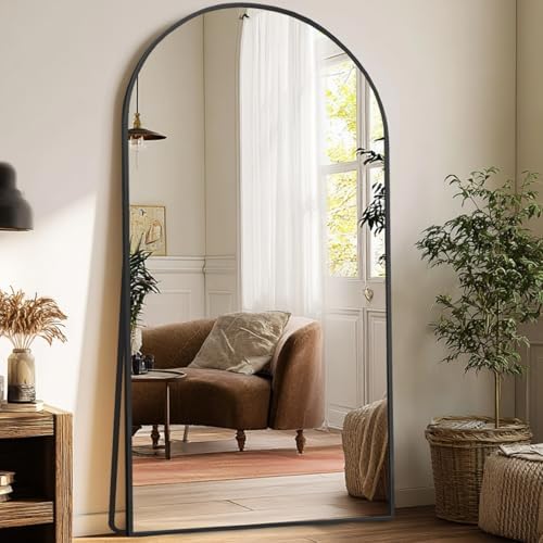 LFT HUIMEI2Y 79"x39" Arch Full Length Mirror, Black Floor Mirror - Image 7