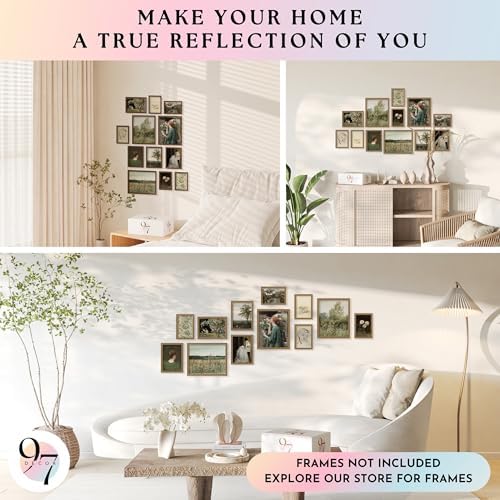 97 Decor French Country Wall Art, 12 Vintage Farmhouse Prints, Unframed - Image 4