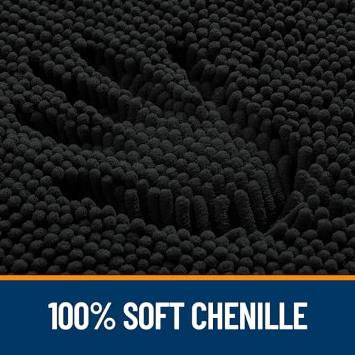 OLANLY Bathroom Rugs 35x24, Extra Soft Absorbent Chenille Bath Rugs - Image 3