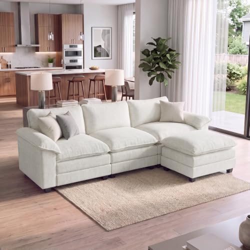 Homall 118.9" L Shaped Cloud Couch, Modular Sectional Sofa for Living Room by Homall