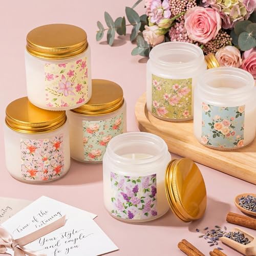 Conelist 12 Pack Scented Candles Gift Set Flowers Soy Wax Candle for Home 3.5 oz 180 Hour Burn, Candle Gift for Men Women, Scents of Lavender//Rose/Orange/Gardenia/White Tea Orchid - Image 3